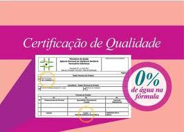 1º A- CERTIFICADO DE QUALIDADE 22% DE ESSÊNCIA E 0% DE ÁGUA